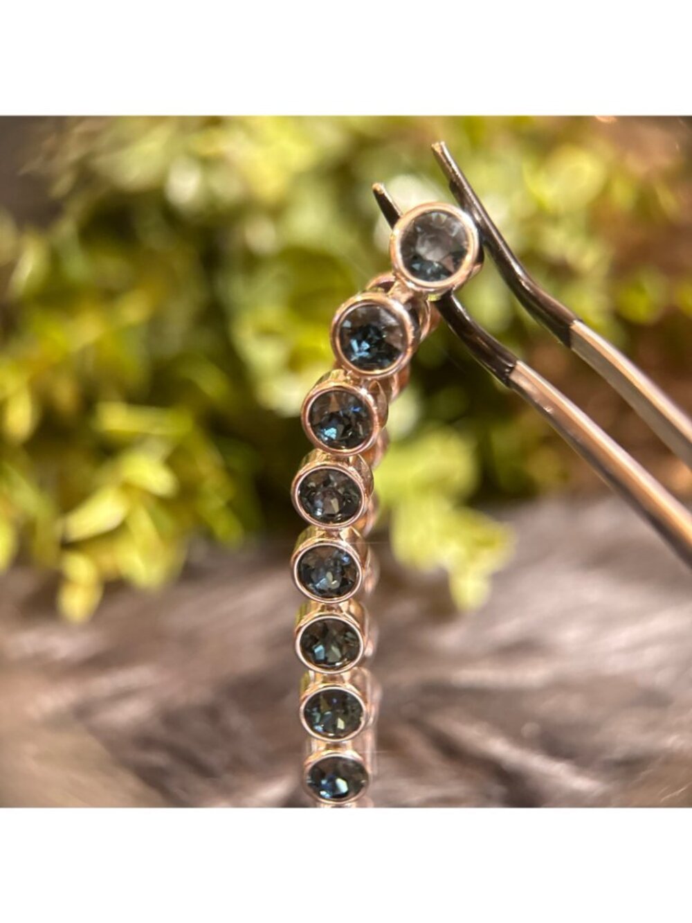 Touchstone Crystal Deep Blue Bead Bracelet - Picture 4 of 8